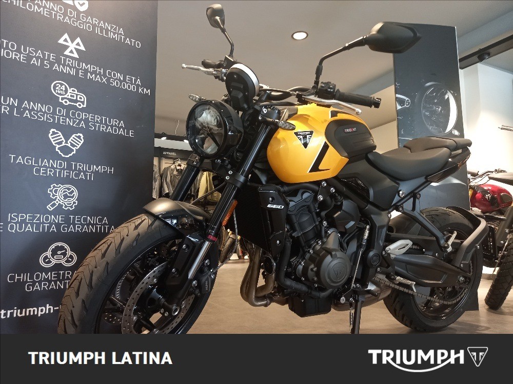 TRIUMPH Trident 660 Cosmic Yellow Abs