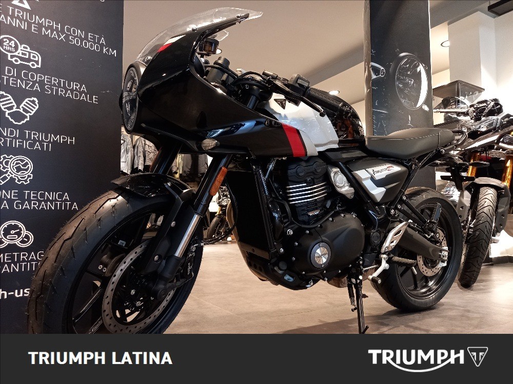 TRIUMPH Thruxton 400 Phantom Black / Aluminium Silver Abs